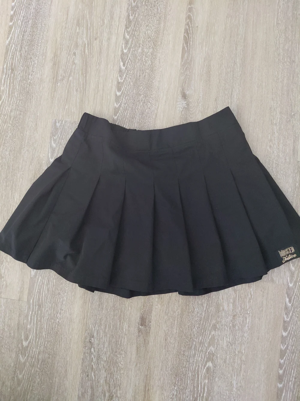 Justice/Wicked Collab Black Circle Skater Skirt XL Plus